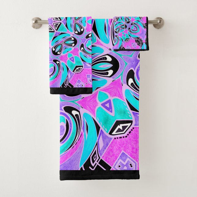 Neon kaleidoscope , mandala (In situ)