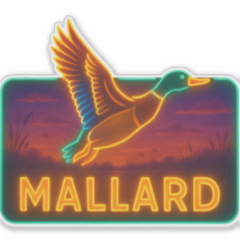 Neon Mallard Pegatina