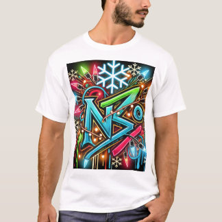 Neon Navidades Lights Camiseta