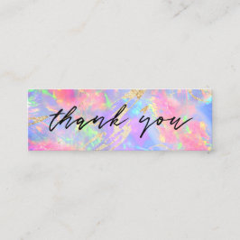 neon opal backal mini tarjeta de negocios