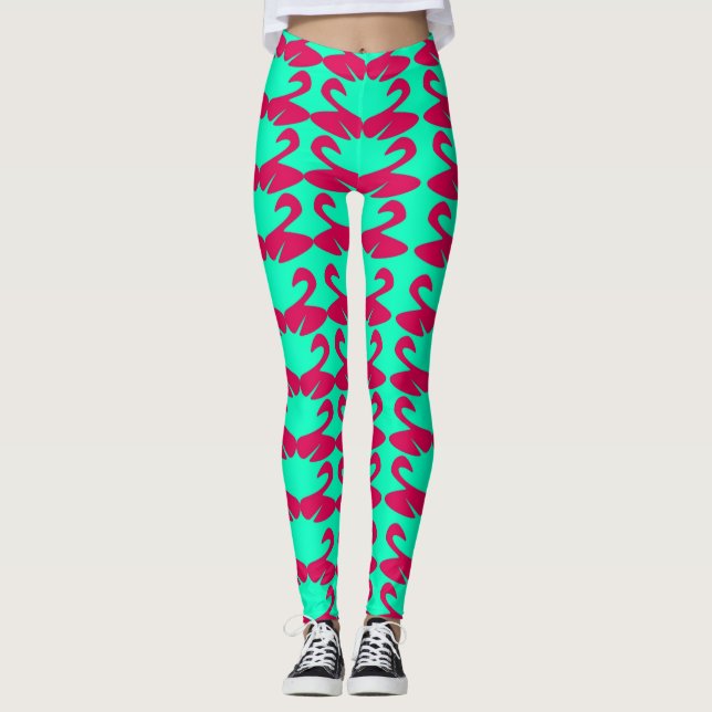 Neon Pink and cyan leggings (Anverso)