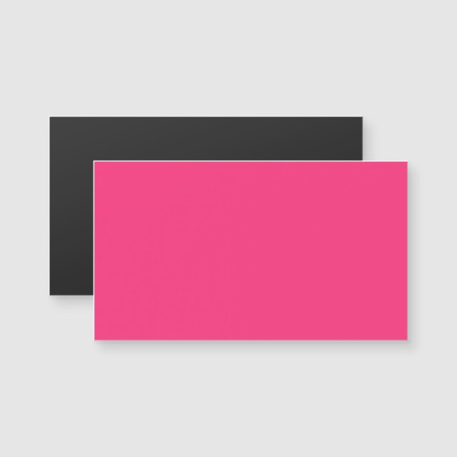 Neon Pink Magnetic Business Card (Anverso/Reverso)