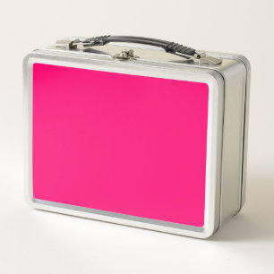 Neon Pink Personalizado Almuerzo Metalizado - Bulk
