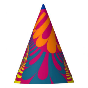 Neon Pink Rainbow Mod Fiesta Gorra
