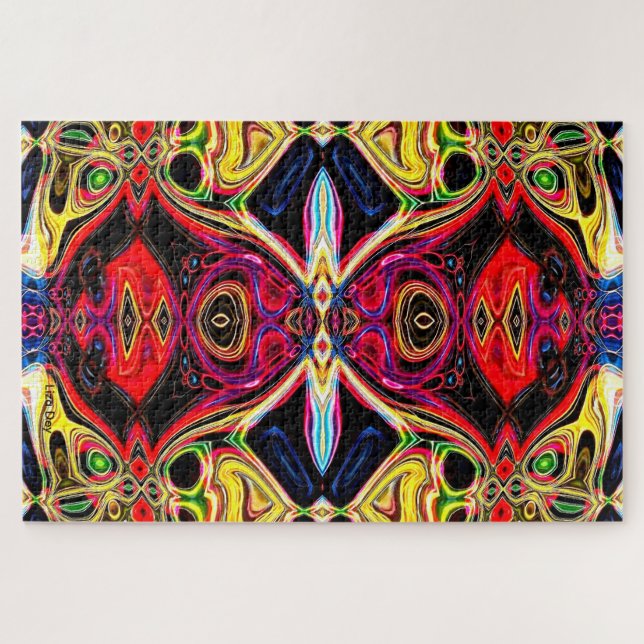 Neon Psychedelic Jigsaw Puzzle 2 (Horizontal)