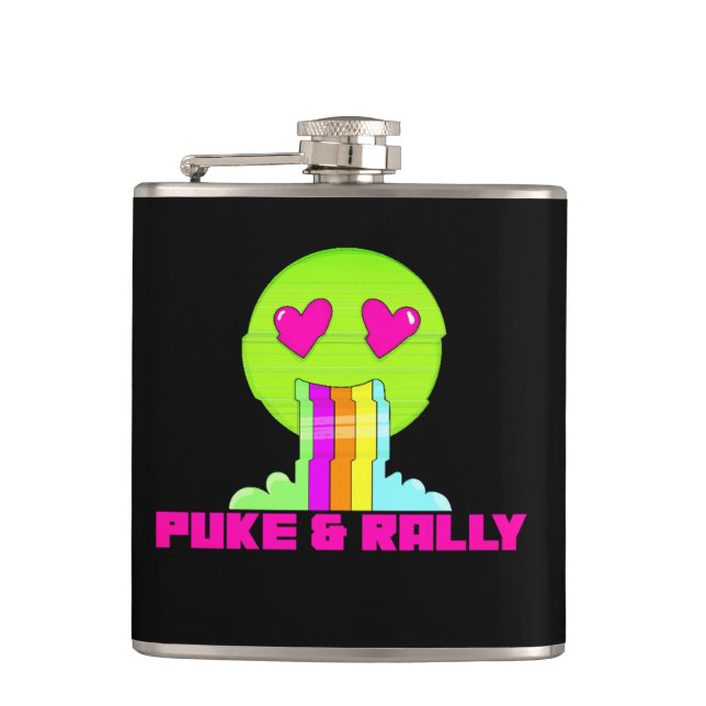 Neon Puke & Rally Flask | Party Comeback Petaca pa (Anverso)