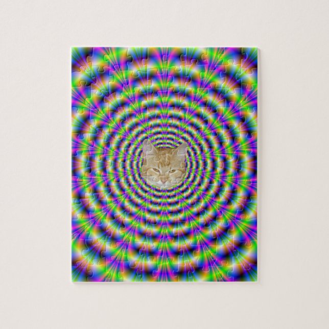 Neon Pulse Puzzle + gato (Vertical)