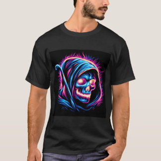 Neon Reaper Glow - Camiseta Skull