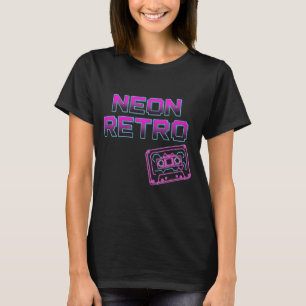 NEON RETRO - Camiseta con cinta sintonizadora de a