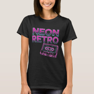 NEON RETRO - Camiseta con cinta sintonizadora de a