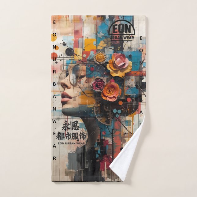 NEON ROSE (Toalla de mano)