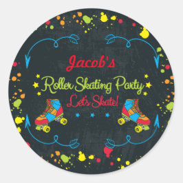 Neon Skate Fiestas Pegatinas