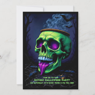 neon Skull Cauldron obsesionado con la fiesta góti