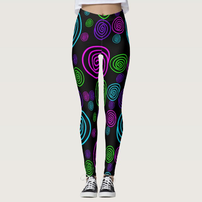 Neon Swirl Leggings (Anverso)