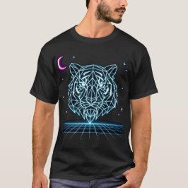 Neon Tiger Synthwave – Camiseta Retro Electric Str