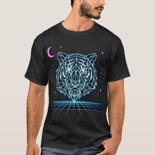 Neon Tiger Synthwave – Camiseta Retro Electric Str