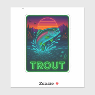 Neon Trout Pegatina
