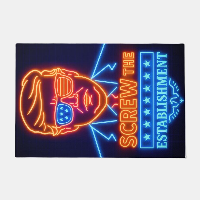 Neon Trump se fastidia de la alfombra del establis (Anverso)