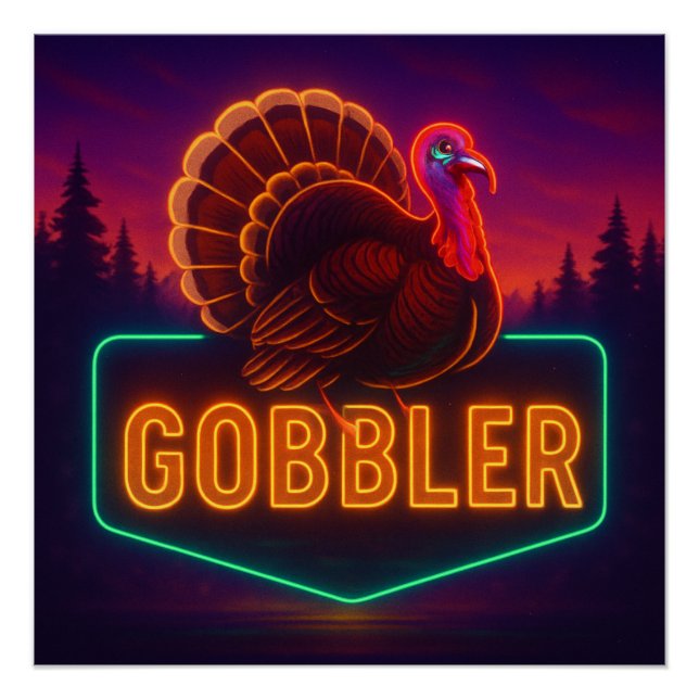 Neon Turkey Poster (Anverso)