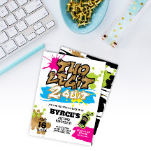 Neon Two Legit para dejar la invitación de cumplea