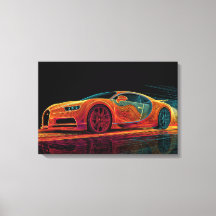 Neon Velocity | Arte Automotriz (24" x 16")
