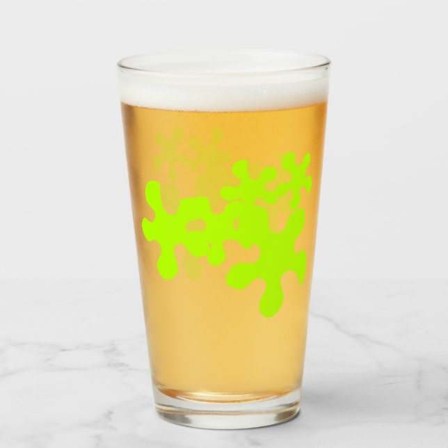 neón verde slime divertido (Anverso (lleno))