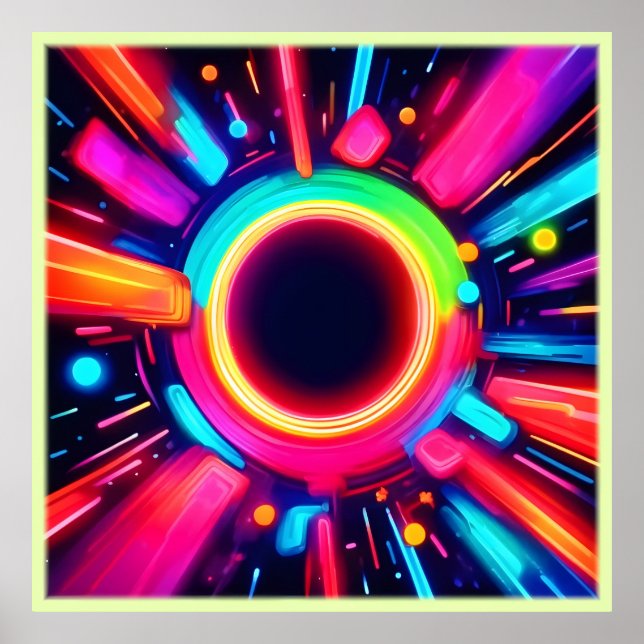 Neon Vortex de arte ligero (Frente)