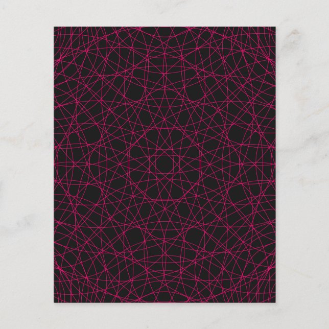 Neon Web Pattern Moderno Volante - Personalizable (Frente)
