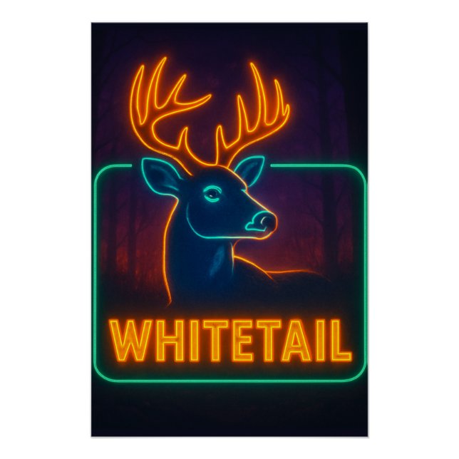 Neon Whitetail Poster (Anverso)