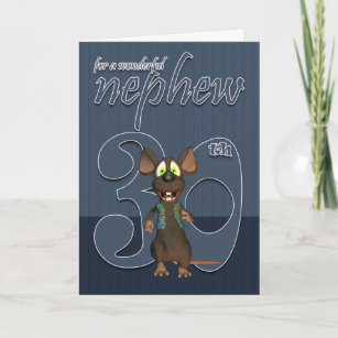 Nephew - Ratón con tarjeta de cumpleaños número 30