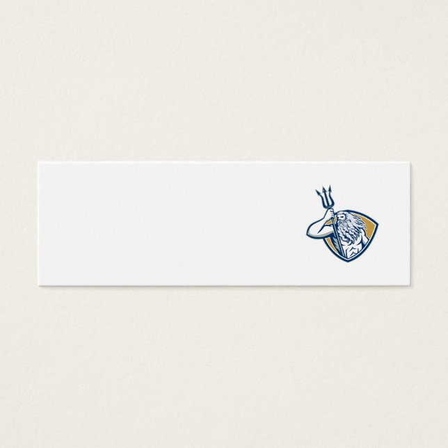 Neptune Poseidon Trident Shield Retro (Frente)