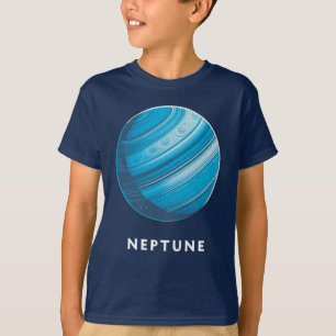 Neptuno / Neptuno - Camiseta de té planetario clás