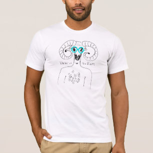 Nerd Ram Aries Nació en la camiseta de los hombres