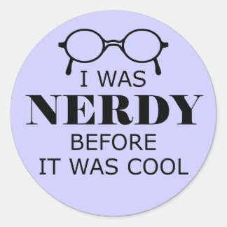 Nerdy Antes De Que Fueran Pegatinas De Guay