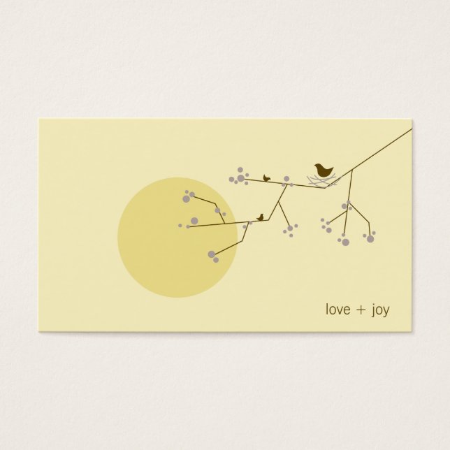 Nesting Bird Family Baby Shower DIY Favor Gift Eti (Frente)