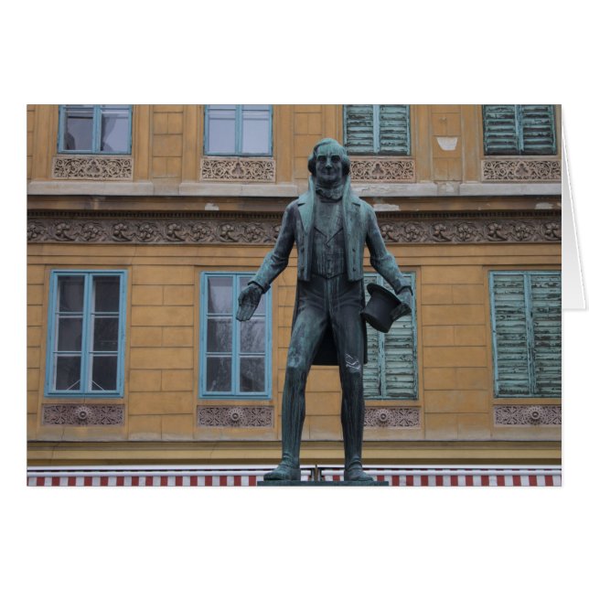 Nestroy Denkmal, Viena Austria (Anverso (Horizontal))