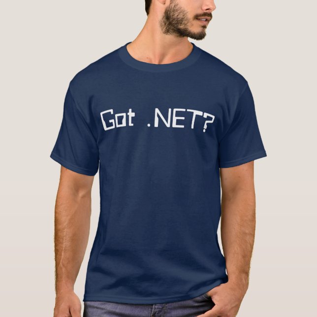 .NET conseguido camisa programada para hombre de (Anverso)