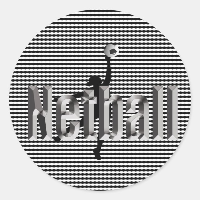 Netball El Juego, Pegatinas Redondos (Anverso)
