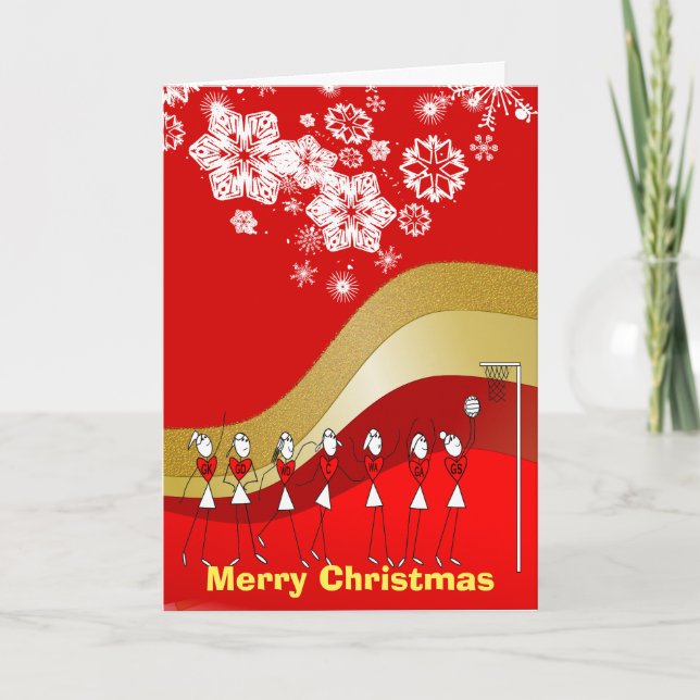 Netball temático del navidad de los copos de nieve (Anverso)