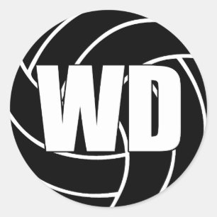 Netball Wing Defense, WD, Pegatinas de Netball Tea