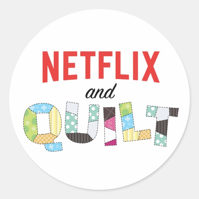 Netflix y Quilt Pegatina - Gracioso regalo de la C (Anverso)