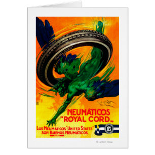 Neumaticos Real Cord Cartel Vintage Europa