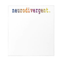 neurodivergente. bloc de notas
