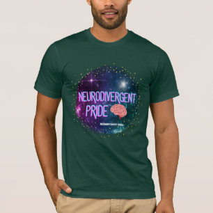 NeuroDivergente Espacio Orgullo Camisa Cerebral