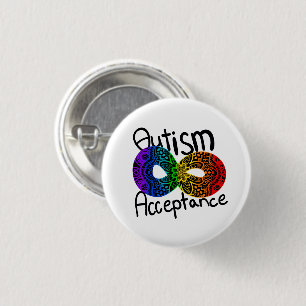 Neurodiversidad Autismo Aceptación Botón Arcoiris
