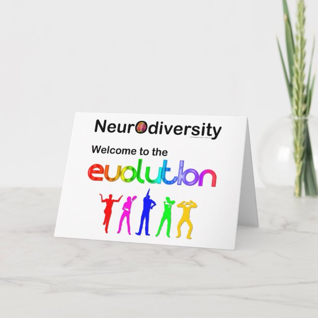 Neurodiversidad Bienvenido a la tarjeta postal de  (Anverso)