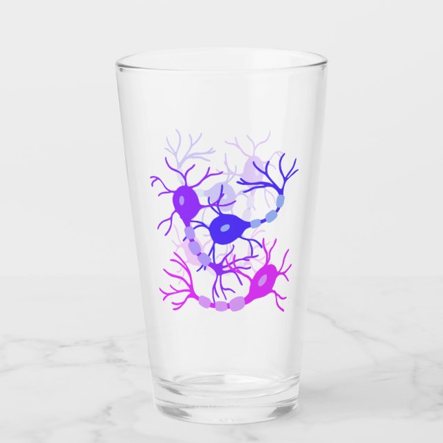 Neuronas conectadas Neon Purple (Anverso)