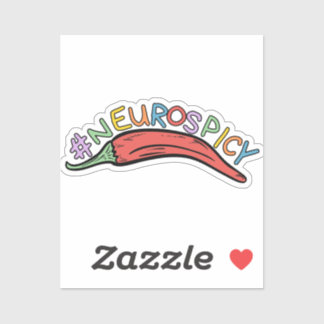 Neurospicy. Pegatina de neurodiversidad