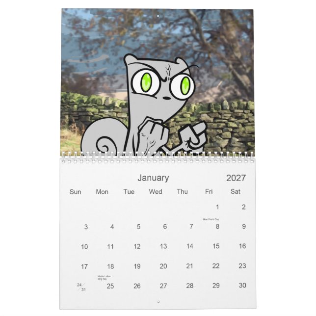 Neuróticamente el suyo calendario 2013 (Jan 2027)