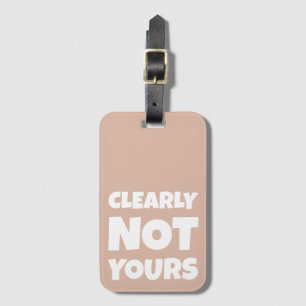 Neutral estilo Retro Funny Etiqueta del equipaje